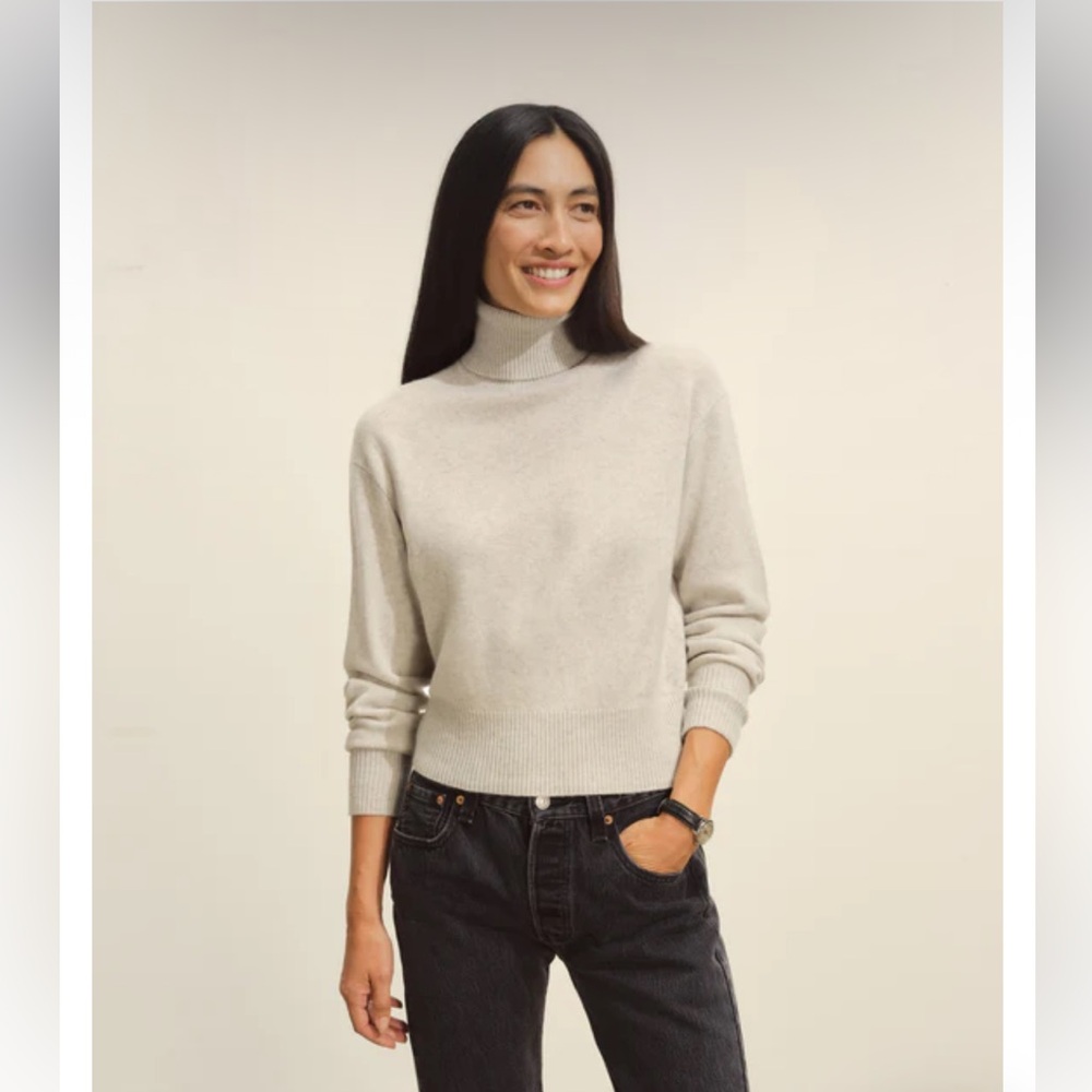 Buck Mason Gray Turtleneck Sweater